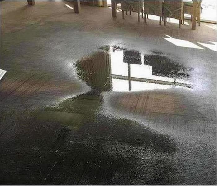 Water on the floor of a Nashville, TN business