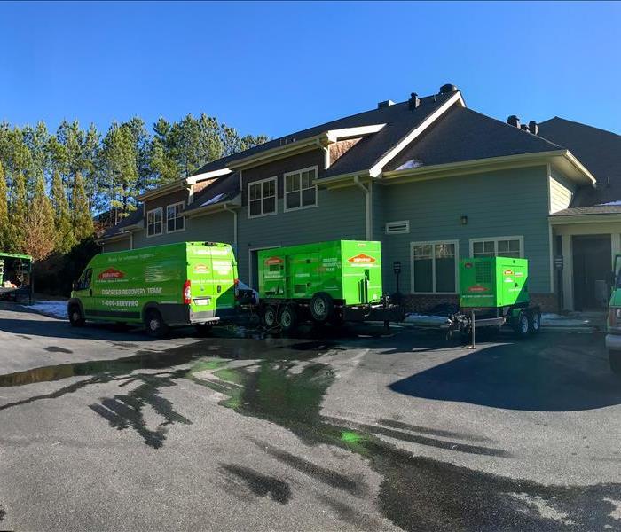 SERVPRO trucks in front of an apartment complex in Nashville, TN